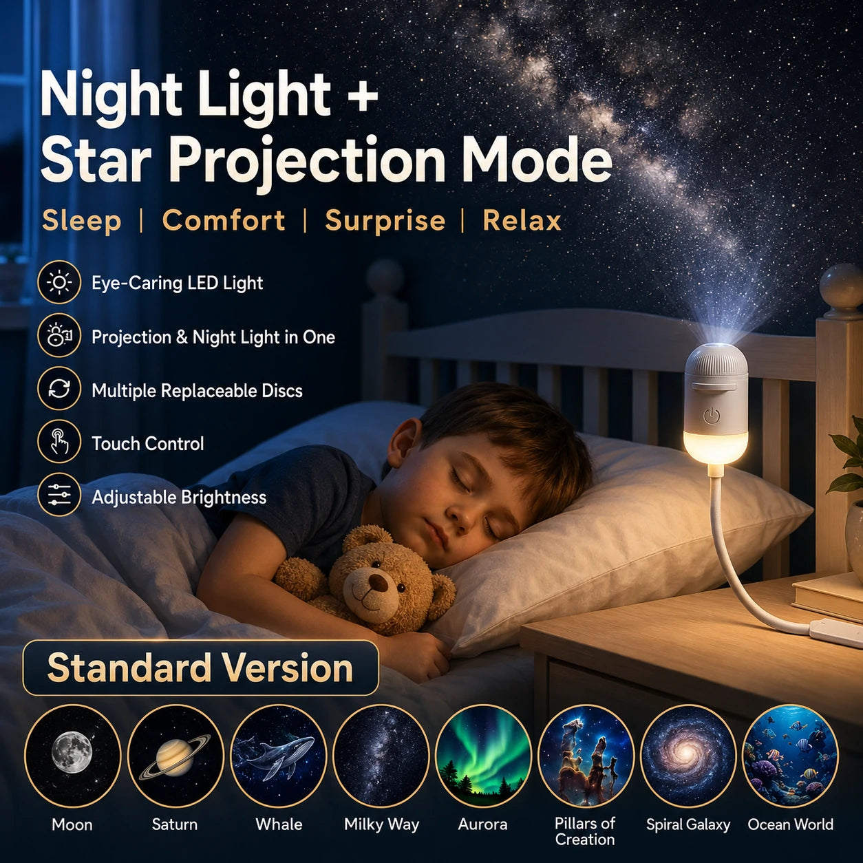 ModTenn Star & Galaxy Projector for Ceiling