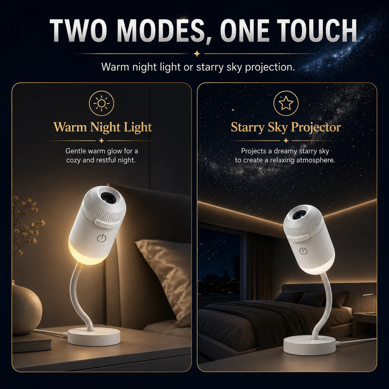 ModTenn Star & Galaxy Projector for Ceiling