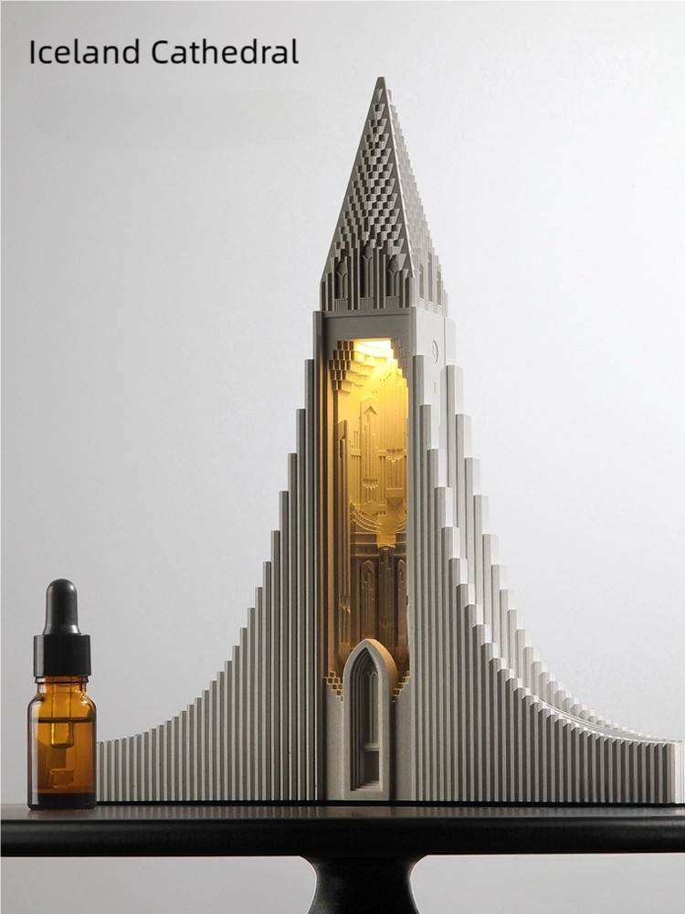 iceland cathedral aromatherapy lamp